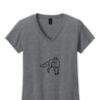 Ladies Heavy Cotton™ 100% Cotton V-Neck T-Shirt Thumbnail