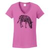 Ladies Heavy Cotton™ 100% Cotton V-Neck T-Shirt Thumbnail