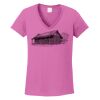 Ladies Heavy Cotton™ 100% Cotton V-Neck T-Shirt Thumbnail