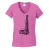 Ladies Heavy Cotton™ 100% Cotton V-Neck T-Shirt Thumbnail