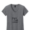 Ladies Heavy Cotton™ 100% Cotton V-Neck T-Shirt Thumbnail
