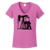 Ladies Heavy Cotton™ 100% Cotton V-Neck T-Shirt Thumbnail