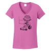 Ladies Heavy Cotton™ 100% Cotton V-Neck T-Shirt Thumbnail