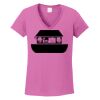 Ladies Heavy Cotton™ 100% Cotton V-Neck T-Shirt Thumbnail