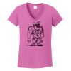 Ladies Heavy Cotton™ 100% Cotton V-Neck T-Shirt Thumbnail