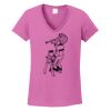 Ladies Heavy Cotton™ 100% Cotton V-Neck T-Shirt Thumbnail