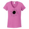 Ladies Heavy Cotton™ 100% Cotton V-Neck T-Shirt Thumbnail