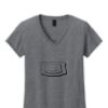 Ladies Heavy Cotton™ 100% Cotton V-Neck T-Shirt Thumbnail