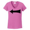 Ladies Heavy Cotton™ 100% Cotton V-Neck T-Shirt Thumbnail
