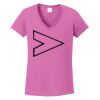 Ladies Heavy Cotton™ 100% Cotton V-Neck T-Shirt Thumbnail