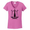 Ladies Heavy Cotton™ 100% Cotton V-Neck T-Shirt Thumbnail