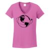 Ladies Heavy Cotton™ 100% Cotton V-Neck T-Shirt Thumbnail