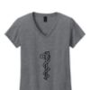 Ladies Heavy Cotton™ 100% Cotton V-Neck T-Shirt Thumbnail