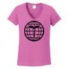 Ladies Heavy Cotton™ 100% Cotton V-Neck T-Shirt Thumbnail