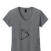 Ladies Heavy Cotton™ 100% Cotton V-Neck T-Shirt Thumbnail