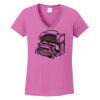 Ladies Heavy Cotton™ 100% Cotton V-Neck T-Shirt Thumbnail