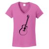 Ladies Heavy Cotton™ 100% Cotton V-Neck T-Shirt Thumbnail