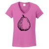 Ladies Heavy Cotton™ 100% Cotton V-Neck T-Shirt Thumbnail