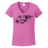 Ladies Heavy Cotton™ 100% Cotton V-Neck T-Shirt Thumbnail