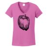 Ladies Heavy Cotton™ 100% Cotton V-Neck T-Shirt Thumbnail