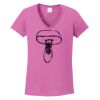 Ladies Heavy Cotton™ 100% Cotton V-Neck T-Shirt Thumbnail