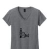 Ladies Heavy Cotton™ 100% Cotton V-Neck T-Shirt Thumbnail