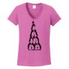 Ladies Heavy Cotton™ 100% Cotton V-Neck T-Shirt Thumbnail