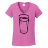 Ladies Heavy Cotton™ 100% Cotton V-Neck T-Shirt Thumbnail