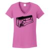 Ladies Heavy Cotton™ 100% Cotton V-Neck T-Shirt Thumbnail