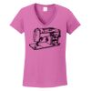 Ladies Heavy Cotton™ 100% Cotton V-Neck T-Shirt Thumbnail