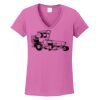 Ladies Heavy Cotton™ 100% Cotton V-Neck T-Shirt Thumbnail