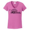 Ladies Heavy Cotton™ 100% Cotton V-Neck T-Shirt Thumbnail