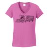Ladies Heavy Cotton™ 100% Cotton V-Neck T-Shirt Thumbnail