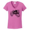 Ladies Heavy Cotton™ 100% Cotton V-Neck T-Shirt Thumbnail