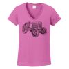 Ladies Heavy Cotton™ 100% Cotton V-Neck T-Shirt Thumbnail
