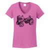 Ladies Heavy Cotton™ 100% Cotton V-Neck T-Shirt Thumbnail