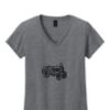 Ladies Heavy Cotton™ 100% Cotton V-Neck T-Shirt Thumbnail