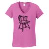 Ladies Heavy Cotton™ 100% Cotton V-Neck T-Shirt Thumbnail
