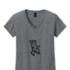 Ladies Heavy Cotton™ 100% Cotton V-Neck T-Shirt Thumbnail
