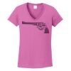 Ladies Heavy Cotton™ 100% Cotton V-Neck T-Shirt Thumbnail