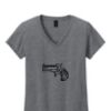 Ladies Heavy Cotton™ 100% Cotton V-Neck T-Shirt Thumbnail