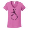Ladies Heavy Cotton™ 100% Cotton V-Neck T-Shirt Thumbnail