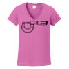 Ladies Heavy Cotton™ 100% Cotton V-Neck T-Shirt Thumbnail