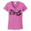 Ladies Heavy Cotton™ 100% Cotton V-Neck T-Shirt Thumbnail