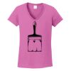 Ladies Heavy Cotton™ 100% Cotton V-Neck T-Shirt Thumbnail