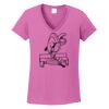 Ladies Heavy Cotton™ 100% Cotton V-Neck T-Shirt Thumbnail