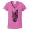 Ladies Heavy Cotton™ 100% Cotton V-Neck T-Shirt Thumbnail