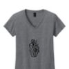 Ladies Heavy Cotton™ 100% Cotton V-Neck T-Shirt Thumbnail