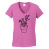 Ladies Heavy Cotton™ 100% Cotton V-Neck T-Shirt Thumbnail