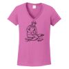 Ladies Heavy Cotton™ 100% Cotton V-Neck T-Shirt Thumbnail